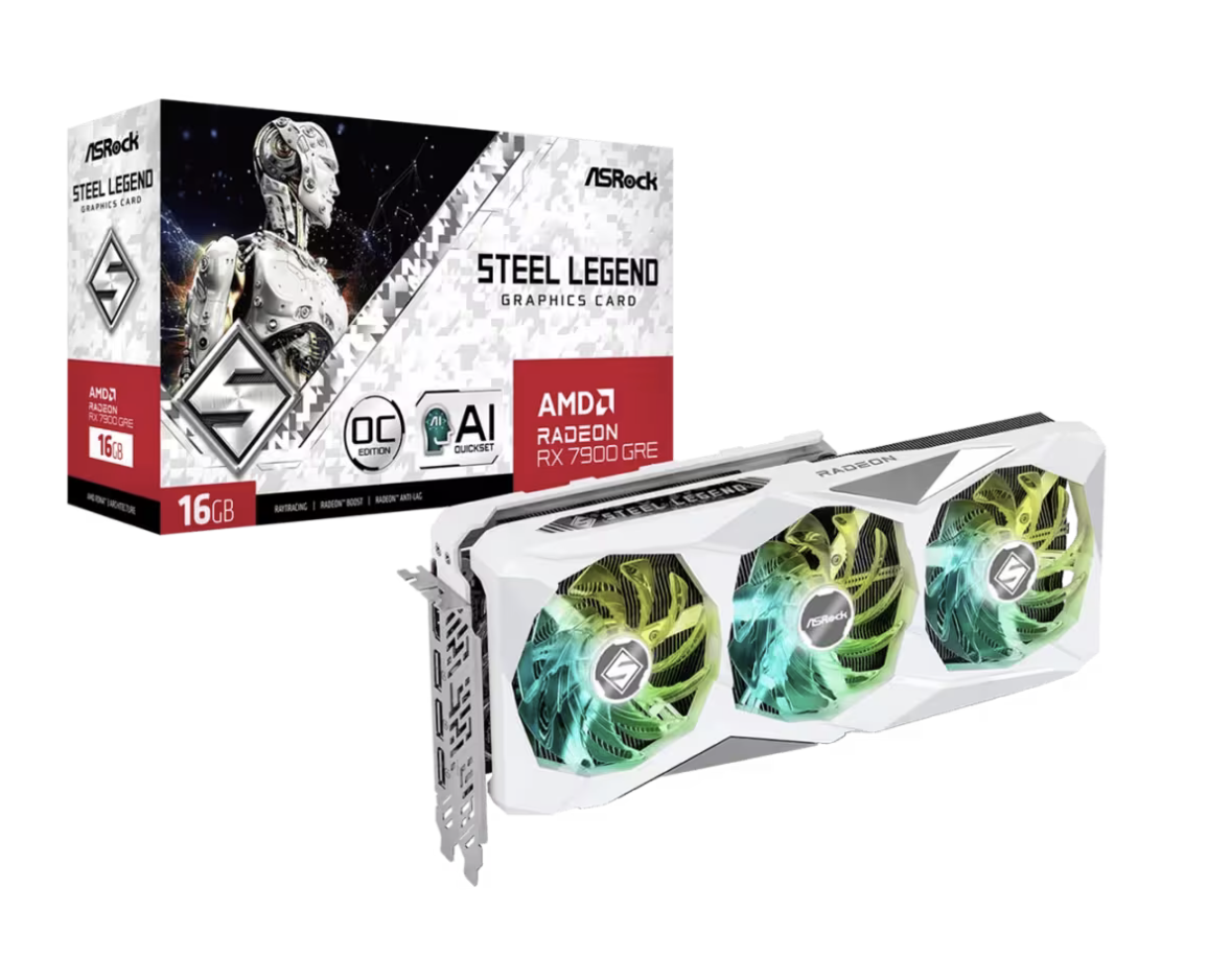 华擎推出 RX 7900 GRE“钢铁传奇”“挑战者”两款非公显卡,4599 元起