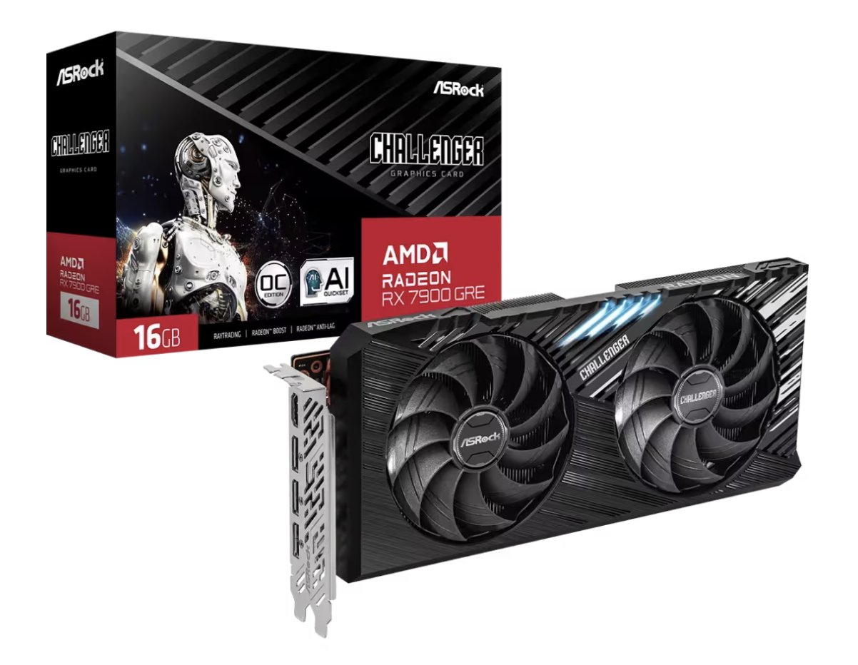 华擎推出 RX 7900 GRE“钢铁传奇”“挑战者”两款非公显卡,4599 元起