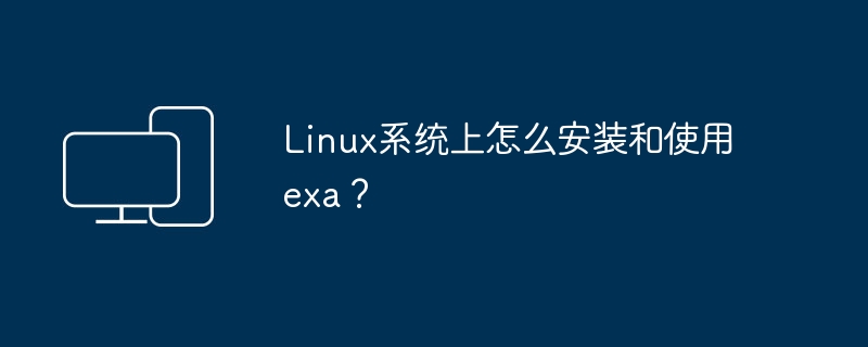 在Linux系统上如何安装和运行exa？