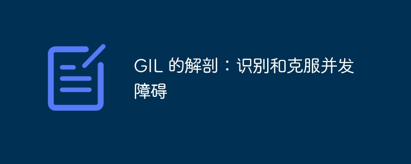 GIL 的解剖:识别和克服并发障碍
