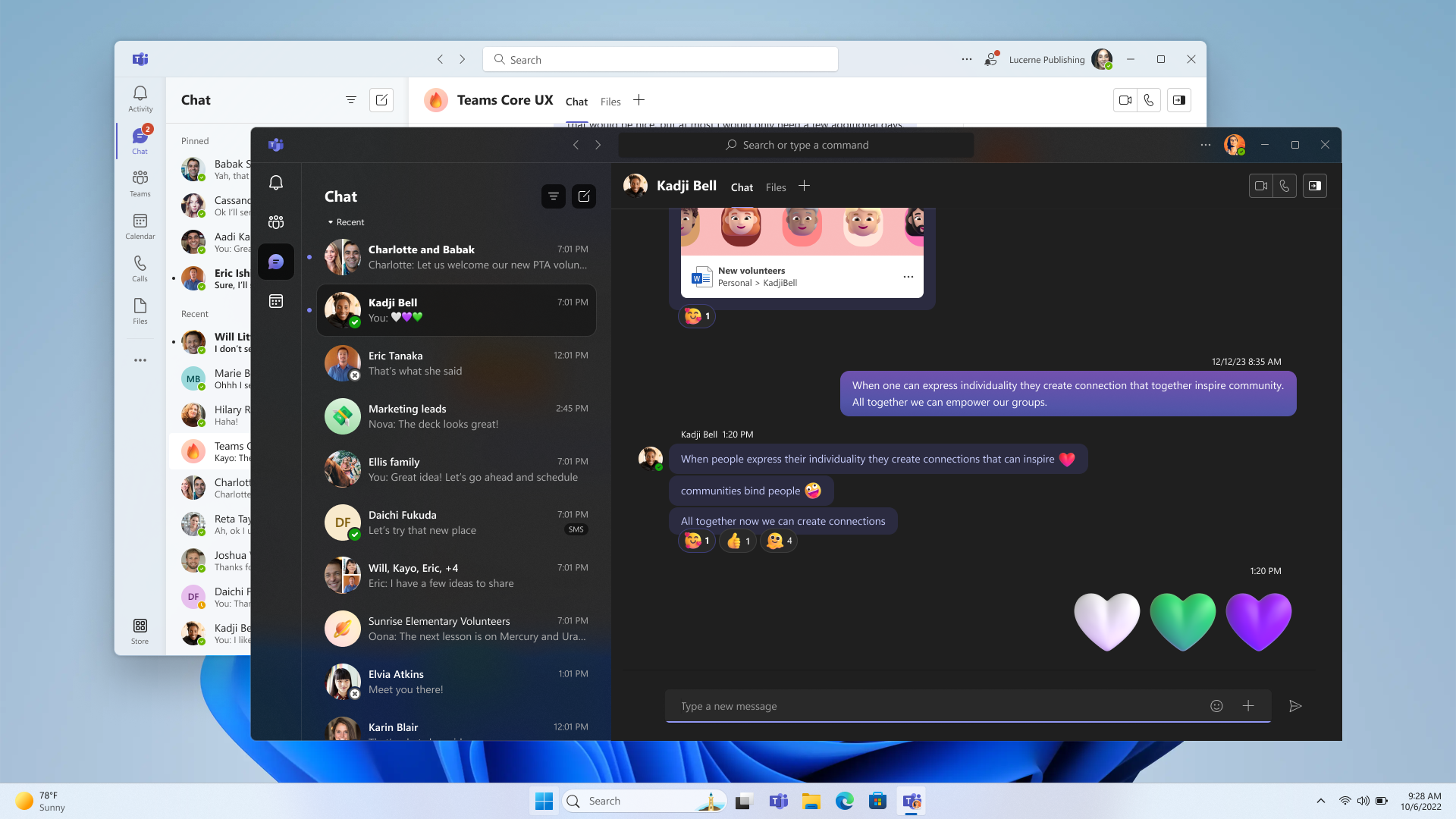 微软向Win11发布Canary / Dev 补丁26080:新增Win11中Microsoft Teams的更新