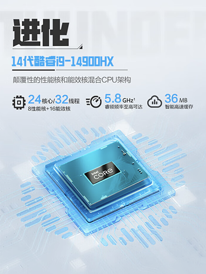 雷神 ZERO 大黄蜂 2024 游戏本配置上新：i9-14900HX + RTX4070，10999 元起