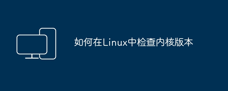查看Linux系统中的内核版本