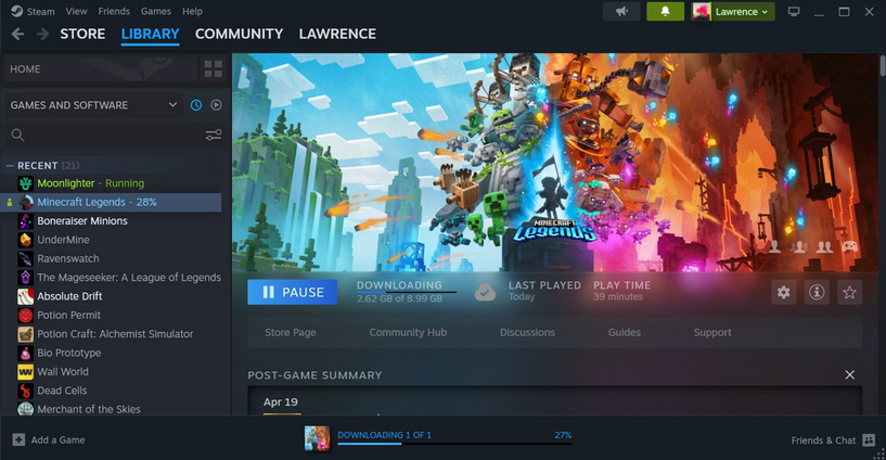 Steam桌面客户端测试版更新：新增全新笔记应用，可在游戏中固定窗口