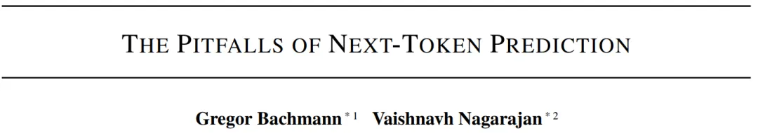 在处理下一个token预测时，我们或许正走入一个困境