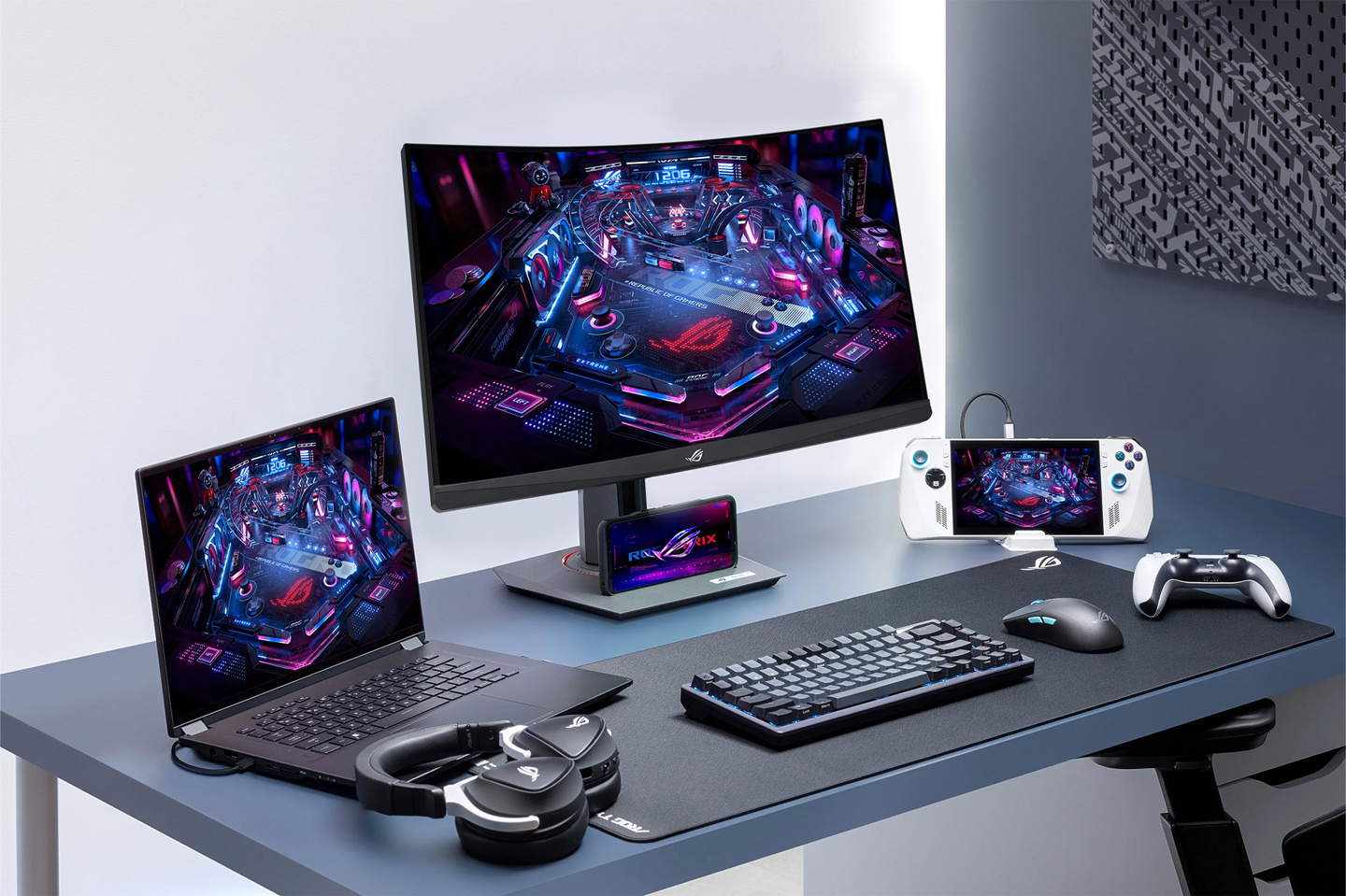 华硕 ROG 推出 Strix XG27WCS 曲面显示器:2K 180Hz Fast VA 面板,1799 元