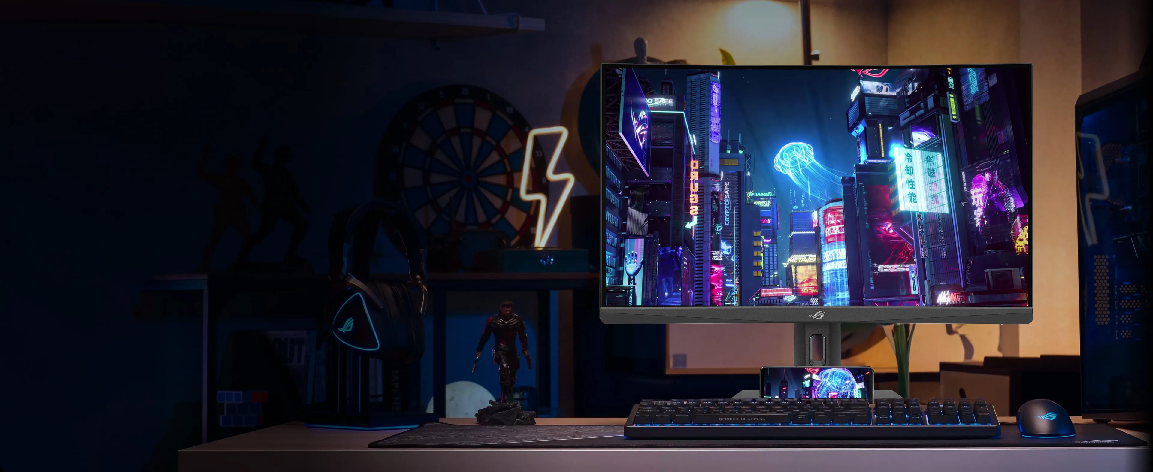 华硕 ROG 推出 Strix XG27WCS 曲面显示器:2K 180Hz Fast VA 面板,1799 元