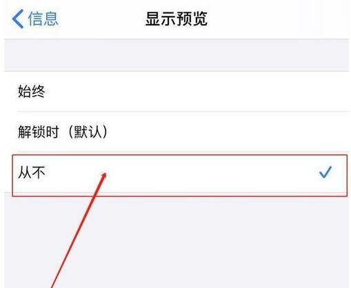 苹果手机隐藏短信通知内容的基础步骤讲解