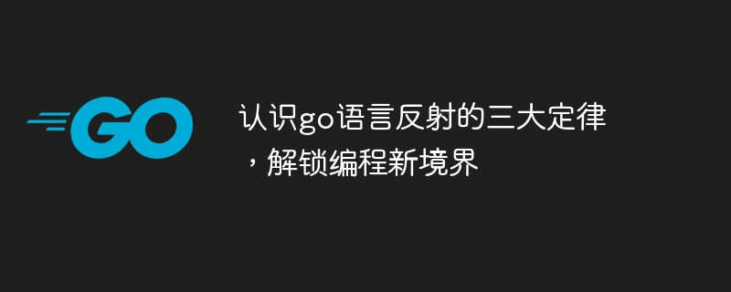 认识go语言反射的三大定律,解锁编程新境界
