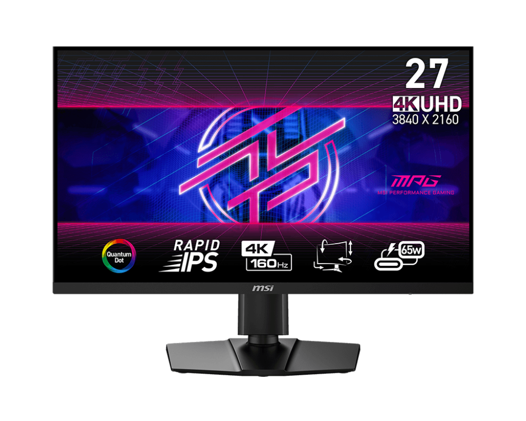 微星推出 MPG 274URF QD 27 英寸显示器:4K 160Hz、量子点 IPS 面板