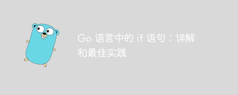Go 语言中的 if 语句:详解和最佳实践