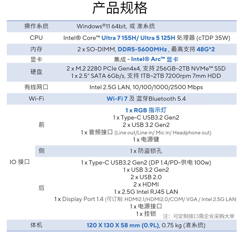 华硕破晓 X mini 迷你主机酷睿 Ultra 5/7 版开售:支持 Wi-Fi 7、蓝牙 5.4,售 5198 元起