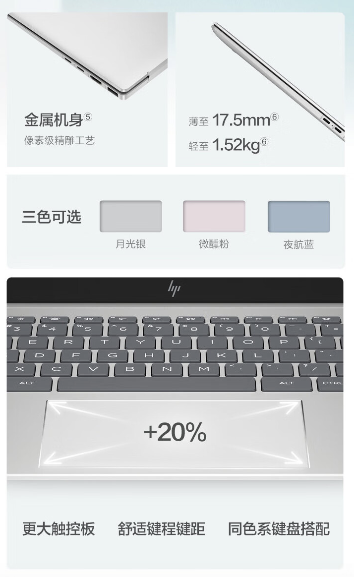 惠普星 Book Pro 14 2024 笔记本锐龙版上架:可选 R5-8645H / R7-8845H,4999 元起