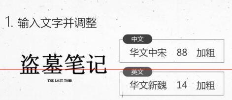 PPT设计盗墓笔记的文字效果的具体操作方法