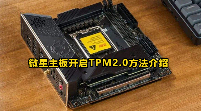 微星主板怎么开启TPM2.0?微星主板启动TPM2.0教程