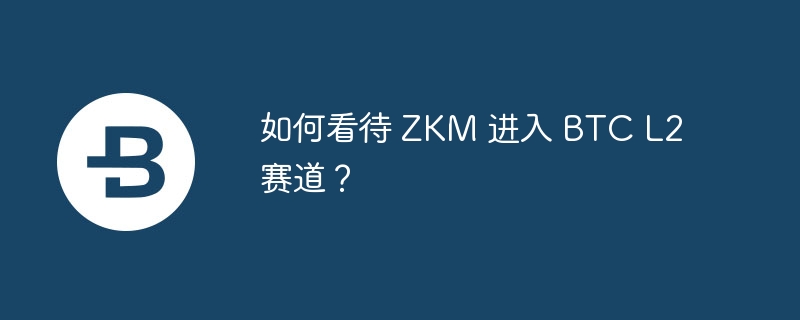 如何看待 ZKM 进入 BTC L2 赛道？