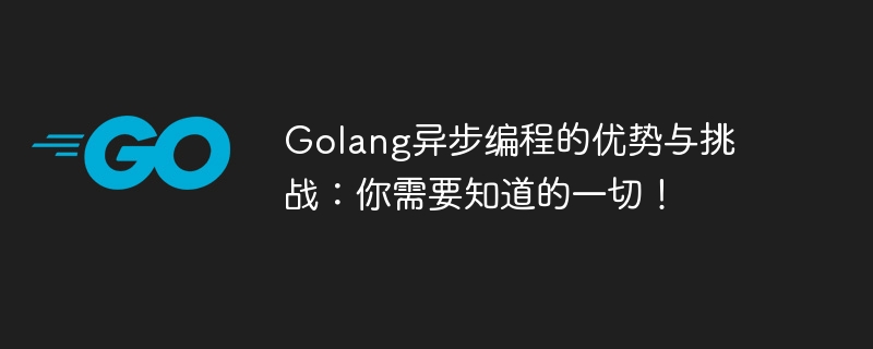 Golang异步编程的优势与挑战:你需要知道的一切!