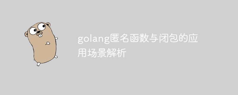 golang匿名函数与闭包的应用场景解析