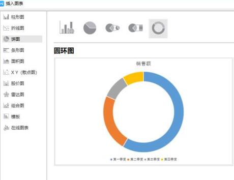 wps2019文字中插入圆环图的详细步骤