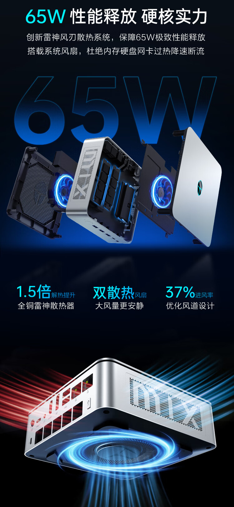 雷神 MIX PRO 迷你主机上市:Ultra 5 125H 准系统售价 2999 元