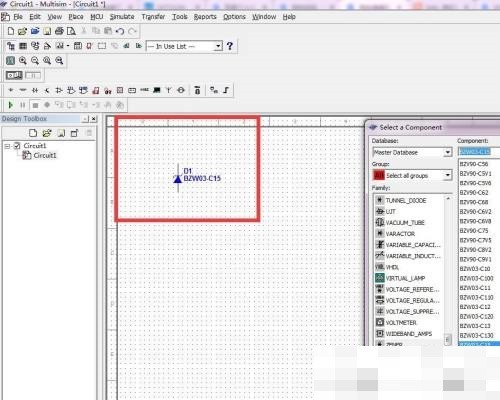 multisim怎么绘制BZW03 C15二极管_multisim绘制BZW03-C15二极管教程