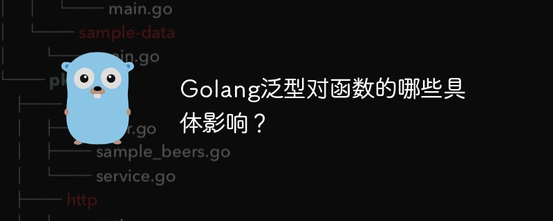 Golang泛型对函数的哪些具体影响?