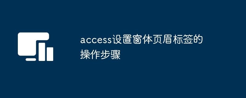 access设置窗体页眉标签的操作步骤