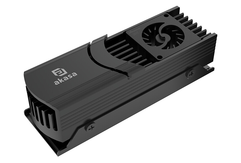 Akasa 推出 Gecko Pro LX 固态硬盘散热器:20mm 风扇、支持 M.2 2280 尺寸 SSD