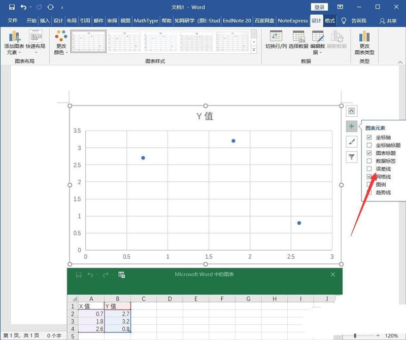 office2019怎么添加误差线 office图表添加误差线的教程