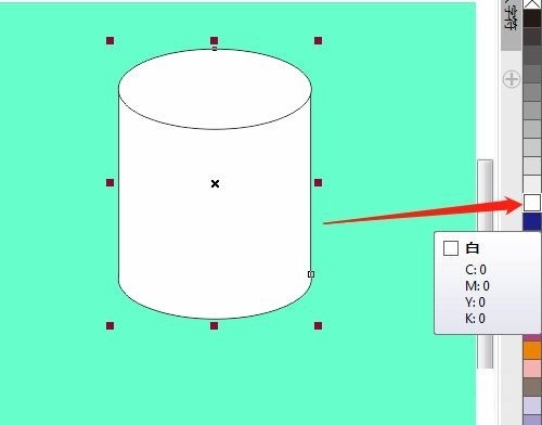 CorelDRAW X7怎么绘制圆柱形 绘制圆柱形教程