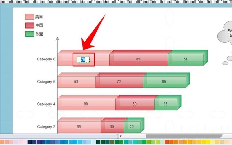 亿图流程图制作软件绘制柱形图的操作方法