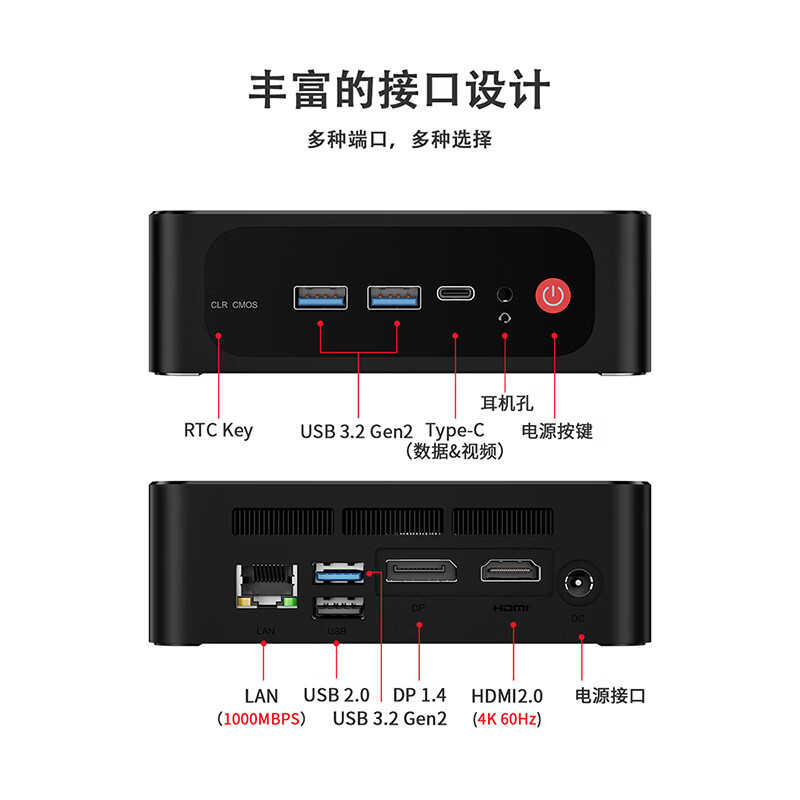 R5-5560U 准系统 + 30 天免费试玩:零刻 SER5 迷你主机 987 元探新低
