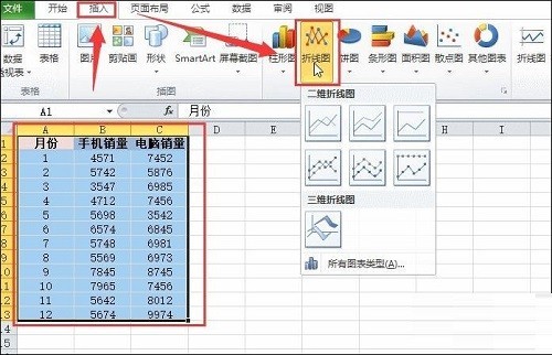 怎么用excel做折线图 用excel做折线图的方法
