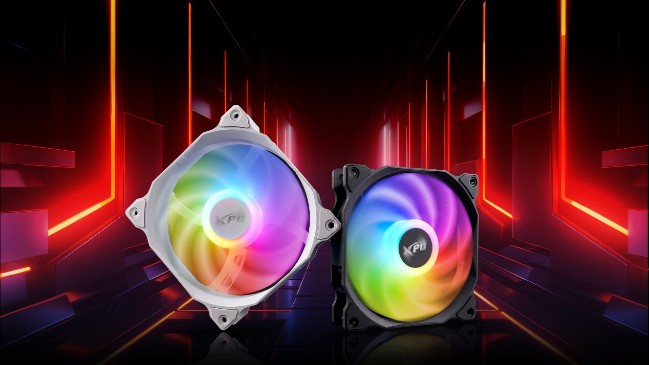 威刚 XPG 推出入门级 VENTO 120 ARGB PWM 散热风扇系列,包含反叶版本