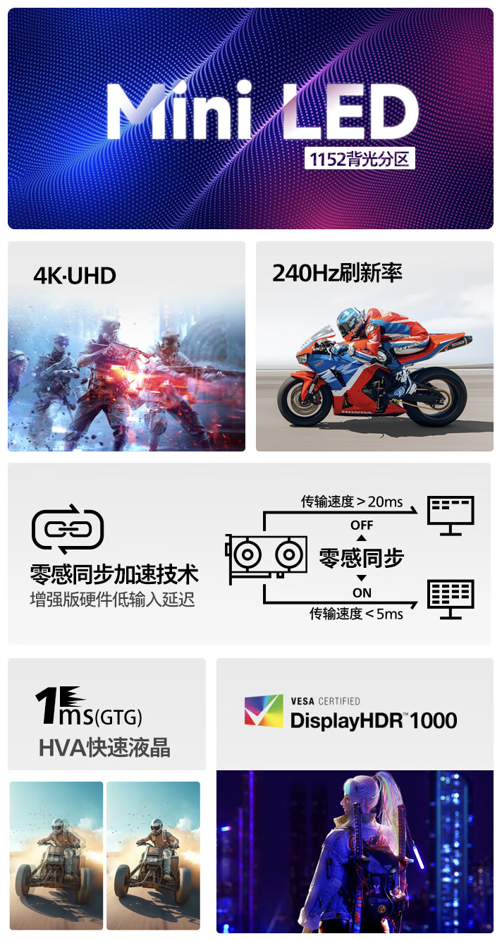 飞利浦“32M2N6800MW”31.5 英寸显示器 6 月 8 日开售：2K 240Hz Mini-LED + 1152 分区，4799 元