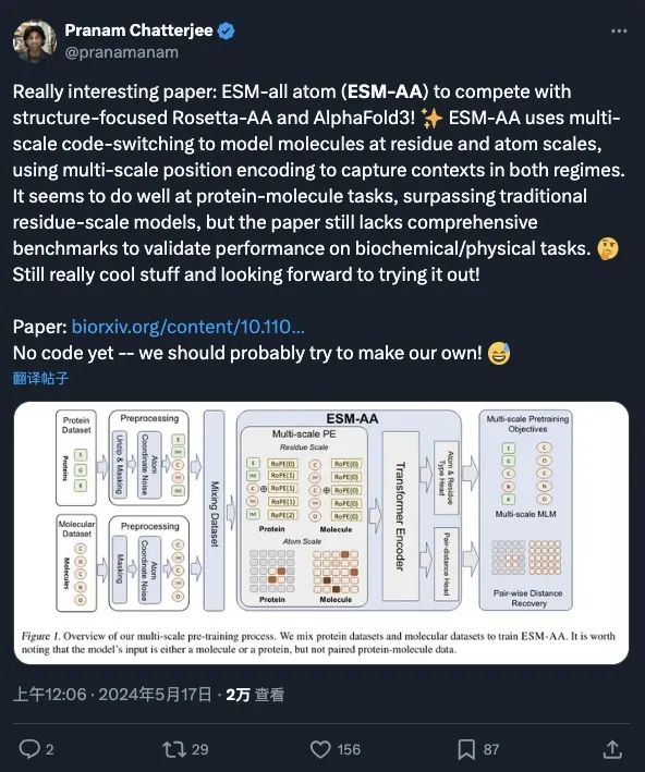 清华AIR等提出ESM-AA,首个从氨基酸到原子尺度的蛋白质语言模型