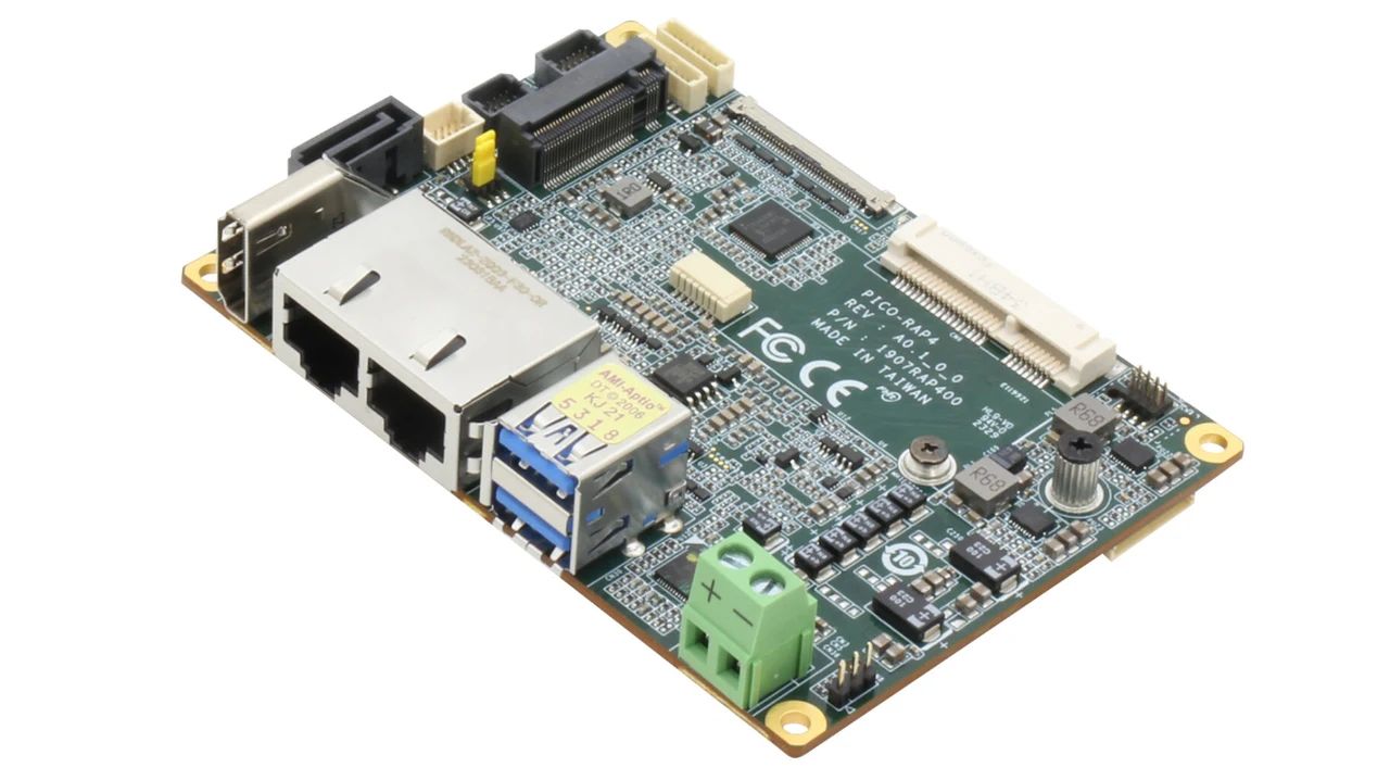华硕研扬推出 PICO-RAP4 Pico-ITX 嵌入式单板计算机:双网口,最高酷睿 i7-1370PE 处理器