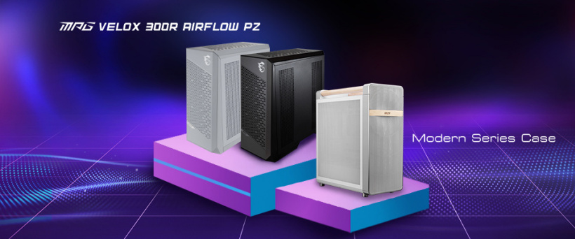 支持显卡竖装与 3 个 360 冷排，微星推出 MPG VELOX 刀锋 300R AIRFLOW PZ 机箱