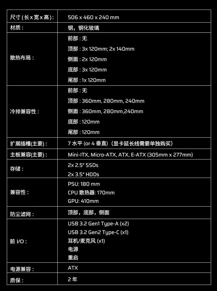 海盗船 3500X 环绕海景中塔机箱开售:黑色 749 元,白色 799 元