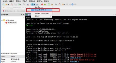 Xshell怎么设置编码 Xshell设置编码的方法