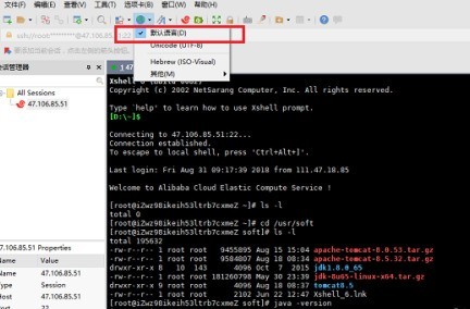Xshell怎么设置编码 Xshell设置编码的方法