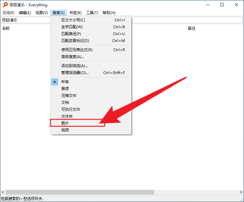 everything软件怎么查找图片(everything只搜图片设置操作步骤)