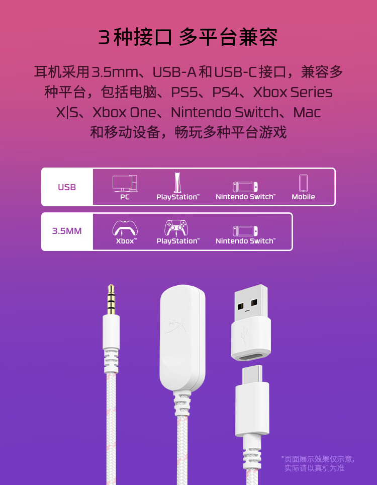 极度未知 HyperX 雾光粉飓风 3 游戏耳机开售:53mm 单元、到手价 699 元