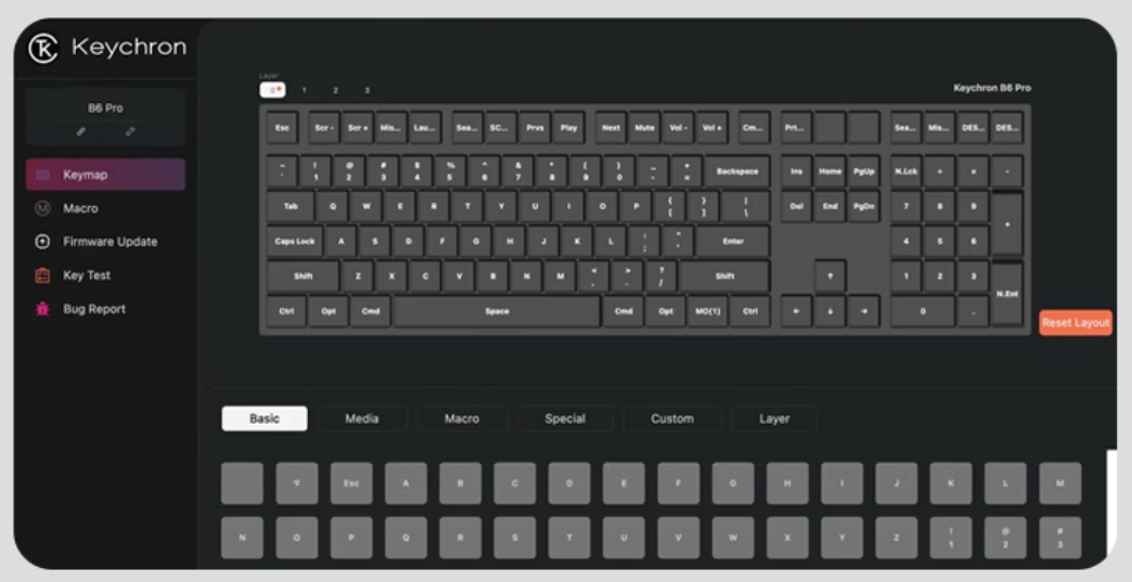 Keychron B6 Pro 无线轻薄键盘开售:全尺寸布局 + 剪刀脚按键,售价 271 元