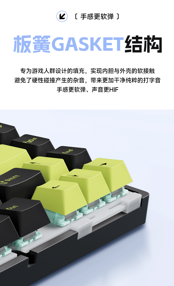 狼蛛 M75 三模机械键盘 6 月 18 日首销:Gasket 结构、可选四种轴体,359 元