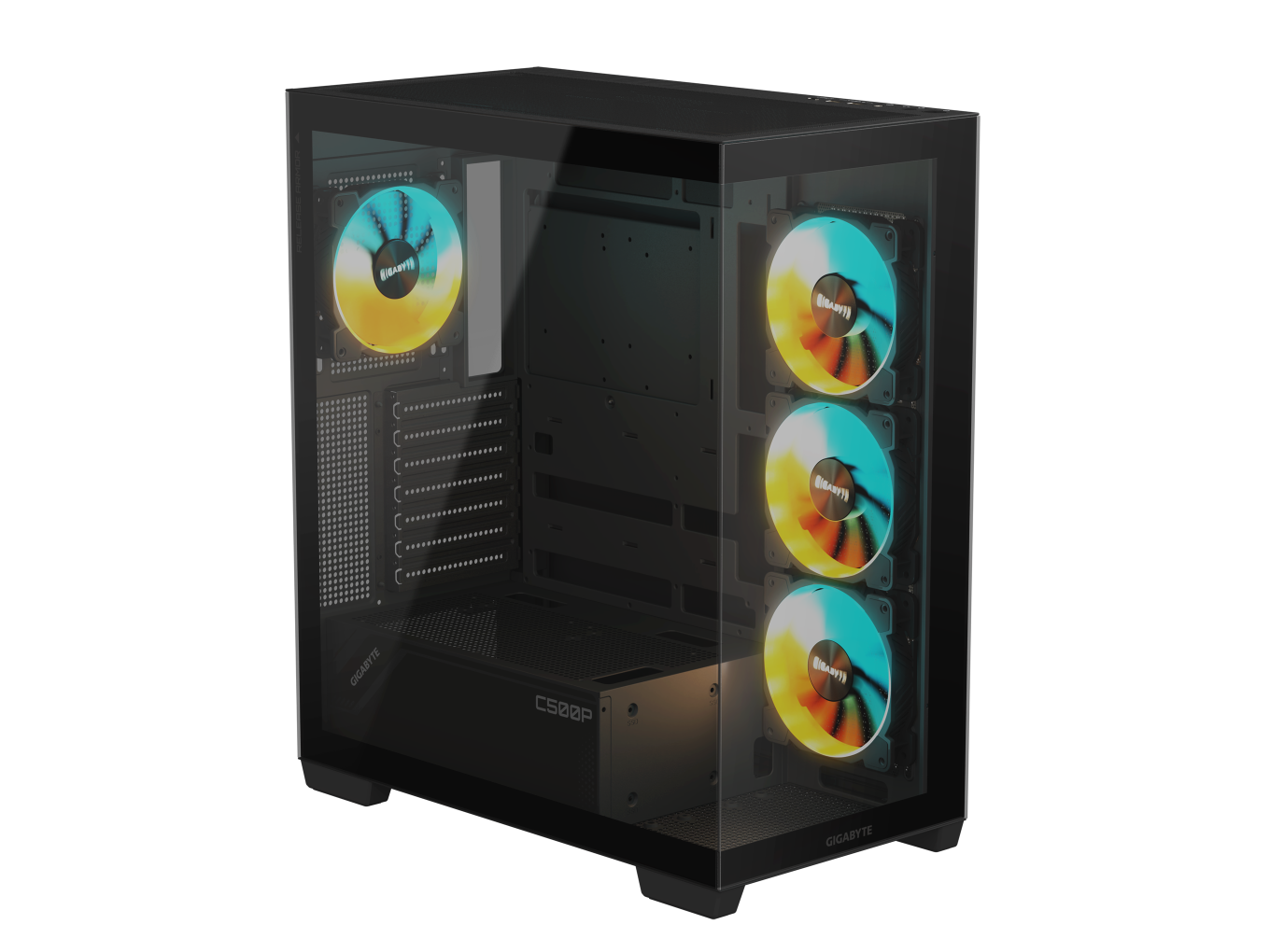 支持背插 ATX 主板,技嘉推出 C500 PANORAMIC STEALTH 全视海景房机箱