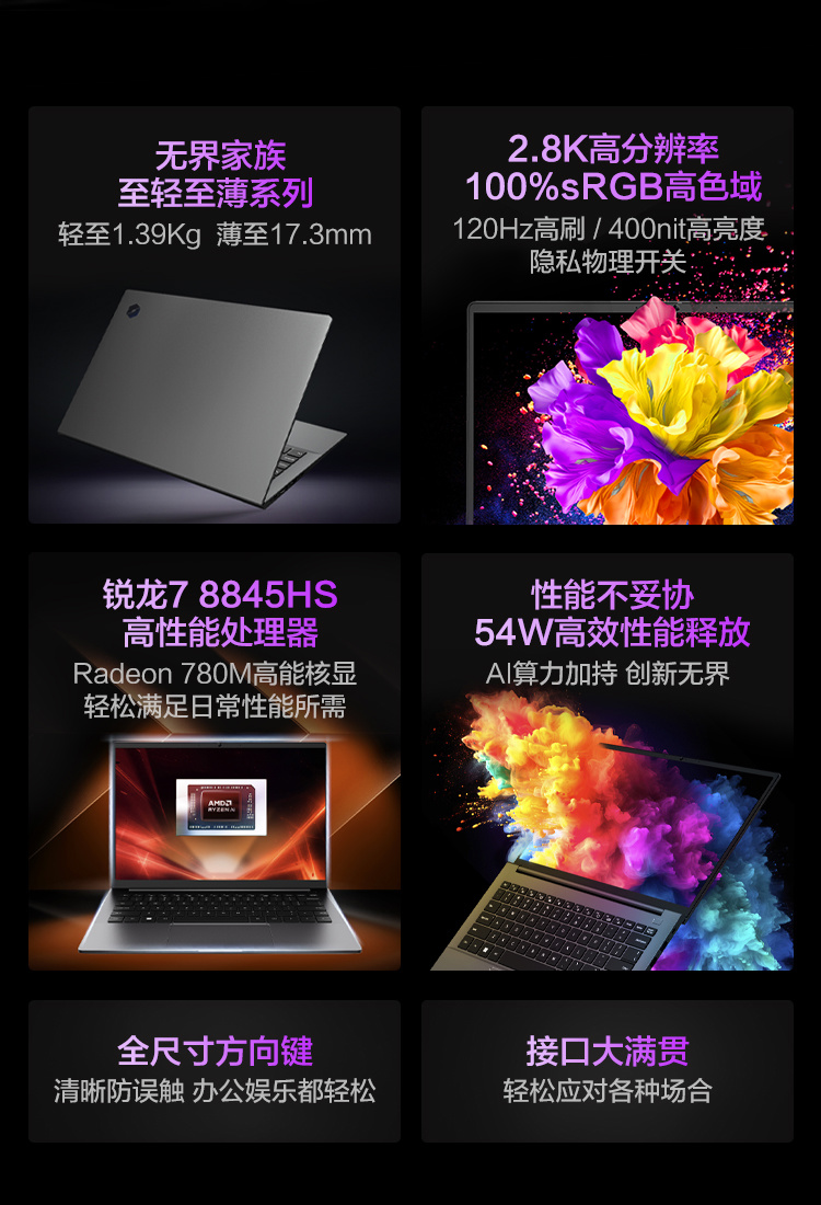 机械革命无界 14S 2024(AMD)轻薄本亮相:R7-8845HS,首发不高于 3999 元