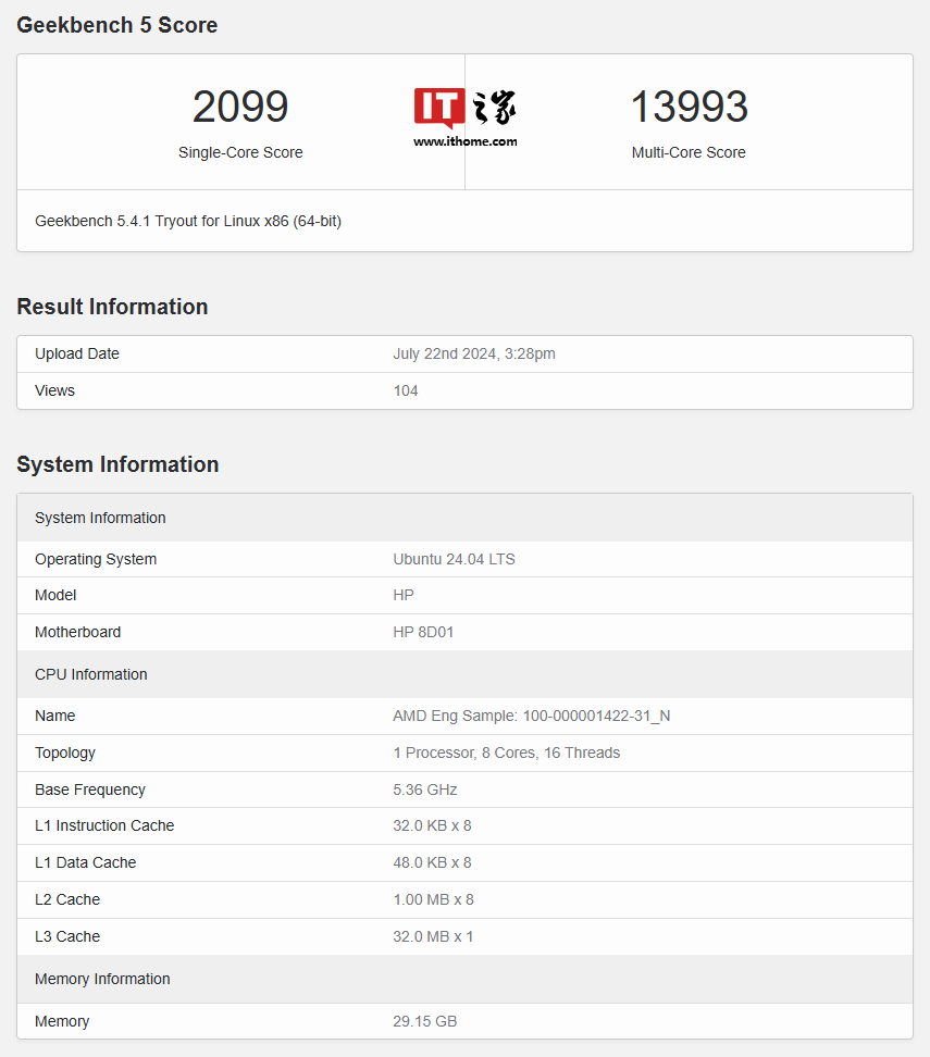 AMD 新处理器现身 Geekbench 跑分数据库,消息称为 Strix Halo 笔记本 APU