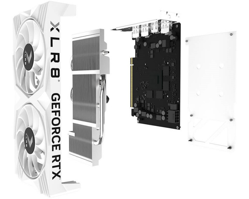 PNY 推出 RTX 4060 8GB 掌控者超频版白色双风扇显卡，2399 元