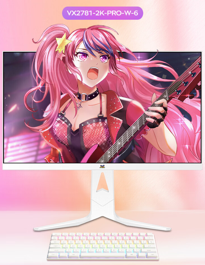 优派 27 英寸 VX2781-2K-PRO-W-6 显示器上市:2K 240Hz、1ms GTG 响应时间,1699 元